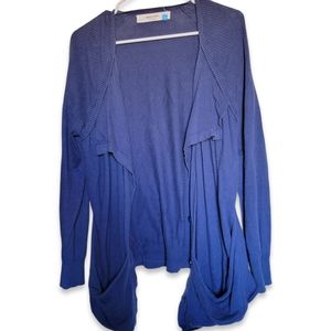 Anthropologie Sparrow womens navy blue cardigan XL